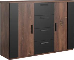 Home affaire Schubkastenkommode "Sigma, Breite 132 cm, moderne Schubladenkommode, Made in Europe", Kommode viel Stauraum, Einlegeböden verstellbar, Anrichte