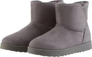 TOM TAILOR Damen Gefütterte Schneestiefel, grau, Uni, Gr. 37