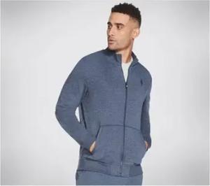 Skechers Herren-Jacke Sport Hoodless Hoodie GOwalk Everywhere Jacket M3JA195 417 NVY