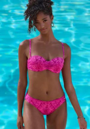 JETTE Bikini-Hose Damen beere bedruckt Gr.42