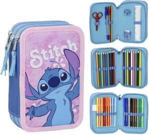 Cerdá Federmäppchen Stitch Schulmäppchen Rosa Reißverschluss