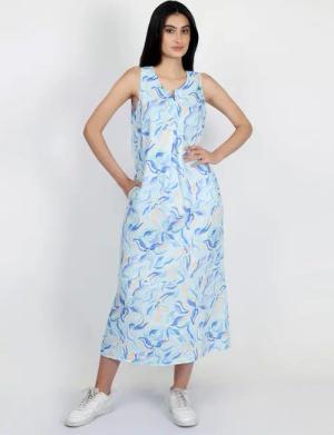 VICCI Germany A-Linien-Kleid (1-tlg) mit V-Ausschnitt