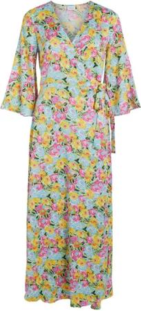 Vila Shirtkleid Legeres Blusenkleid mit Kimono