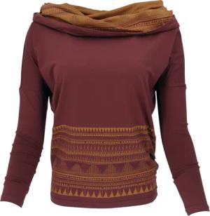 Guru-Shop Longsleeve Lockeres Longshirt aus Bio-Baumwolle,