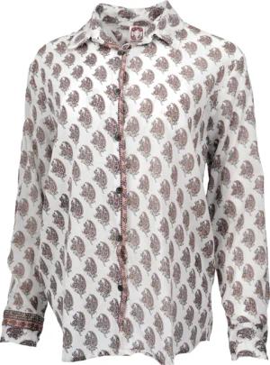 Guru-Shop Longbluse Leichtes Unisex Boho Baumwollhemd,