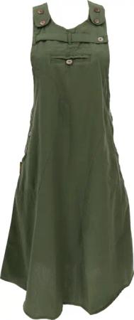 Guru-Shop Minirock Latzrock, Trägerkleid, Hippierock -