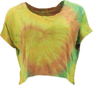 Guru-Shop T-Shirt Batik Hippie T-Shirt, Unikat
