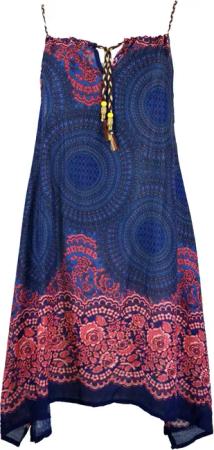 Guru-Shop Midikleid Boho Mandala Midikleid, Trägerkleid,..