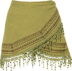 Guru-Shop Minirock Extravaganter Cacheur, superkurzer bedruckter..
