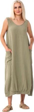 WENOR Sommerkleid Musselin Strandkleid Boho Look