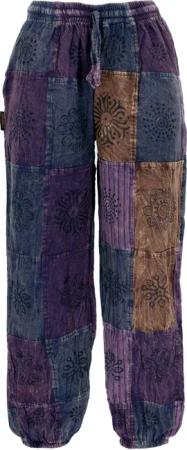 Guru-Shop Relaxhose Aladinhose, Patchwork, Unikat Pluderhose,