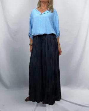 ITALY VIBES Palazzohose - Plisseehose -