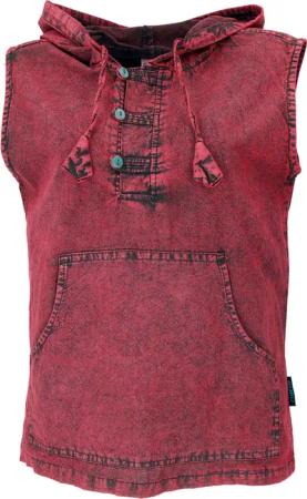Guru-Shop Tanktop Herren Tanktop mit Kapuze,