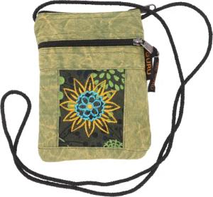 Guru-Shop Schultertasche Boho Brustbeutel, Passporttasche -