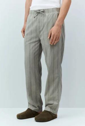 Next Leinenhose Gestreifte Hose aus Baumwolle