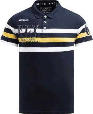 CAMP DAVID Poloshirt mit Streifen-Design und
