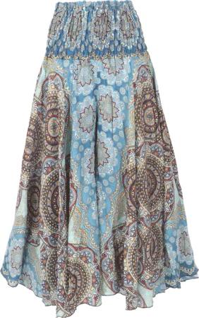 Guru-Shop Relaxhose Palazzohose, weite Boho Sommerhose,