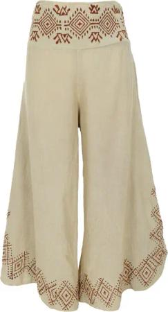 Guru-Shop Relaxhose Bequeme Sommerhose in natürlichem