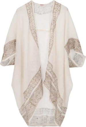 Guru-Shop Langjacke Offener Boho Cardigan, plus