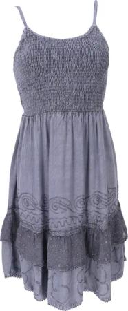 Guru-Shop Midikleid Besticktes indisches Boho Kleid,