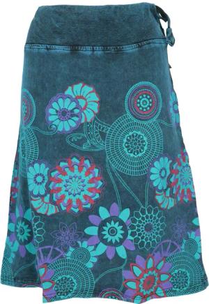 Guru-Shop Minirock Knielanger Rock Boho chic,