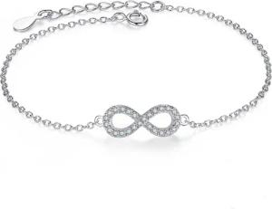 PANDACHARMS Silberarmband Unendlichkeit / Infinity, 925