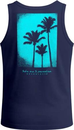 Neverless Tanktop Herren Tank-Top Backprint Palmen