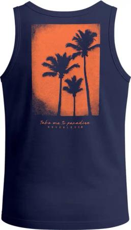 Neverless Tanktop Herren Tank-Top Backprint Palmen