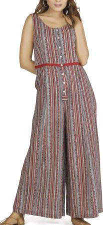 Guru-Shop Relaxhose Sommerliche Latzhose, Ethno Style
