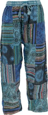 Guru-Shop Relaxhose Patchwork Yogahose, Goa Hose,