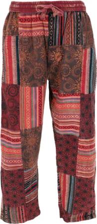 Guru-Shop Relaxhose Patchwork Yogahose, Goa Hose,
