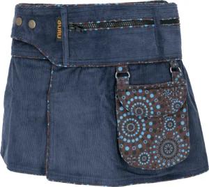 Guru-Shop Minirock Wickelrock, Cord Minirock, Cacheur,