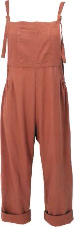 Guru-Shop Relaxhose Natürliche Boho Latzhose, Sommerlatzhose,..