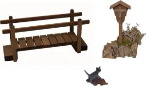 Alfred Kolbe Krippen-Zubehör Weihnachtsdeko (Set, 3tlg),