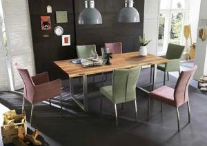 Loreno® Baumkantentisch Tops&Tables, Akazie Massivholz naturfarben