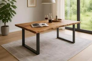 Loreno® Baumkantentisch Tops&Tables, massives Akazienholz, natürliche