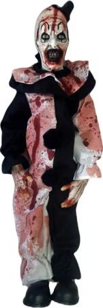 Horror-Shop Dekoobjekt Blutige Terrifier Puppe als