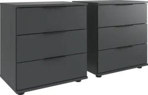 Wimex Nachtkommode (2er-Set), 3 Schubladen, in
