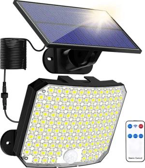 LMaxhome LED Solarleuchte Solarlampen Mit Fernbedienung&Bewegungsmelder