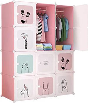 GarveeMore Kinderkleiderschrank Kinderkleiderschrank Kinderregal Schuhregal aus