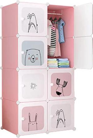 GarveeMore Kinderkleiderschrank Kinderkleiderschrank Kinderregal Schuhregal aus