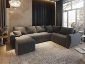 Masseno Ecksofa MADISON mit Schlaffunktion U-Form,