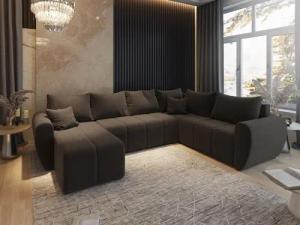 Masseno Ecksofa MADISON mit Schlaffunktion U-Form,