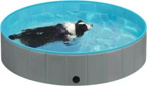EUGAD Planschbecken, (1-tlg), Hundepool, Faltbar, rutschfest,