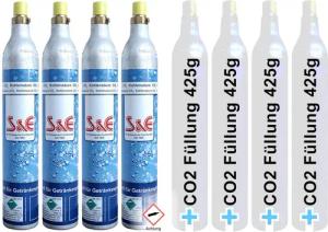 BlueCraft CO₂-Zylinder CO2-Kartusche Soda 425g für