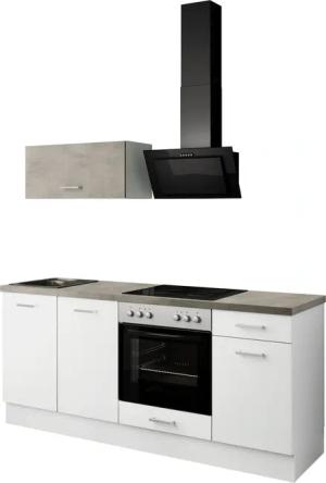 IMPULS KÜCHEN Küchenzeile ""Lissabon", Ausrichtung wählbar, Schubkästen mit Soft-Close,", (Set), vormontiert, wahlweise mit E-Geräten, mit Vollauszug, Breite 195 cm