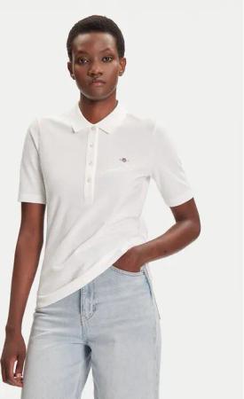 Gant Poloshirt Shield 4202231 Écru Slim Fit