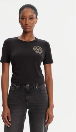 Versace Jeans Couture T-Shirt 79HAHT01 CJ03T Schwarz Regular Fit