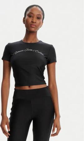 Versace Jeans Couture T-Shirt 79HAH6A2 N0008 Schwarz Slim Fit