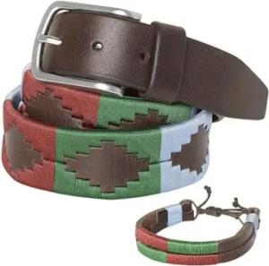Pelpe  Gürtel POLO Verde Cinturón argentino FBM Verde